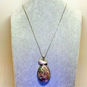 Abalone & Mother of Pearl Pendant Necklace